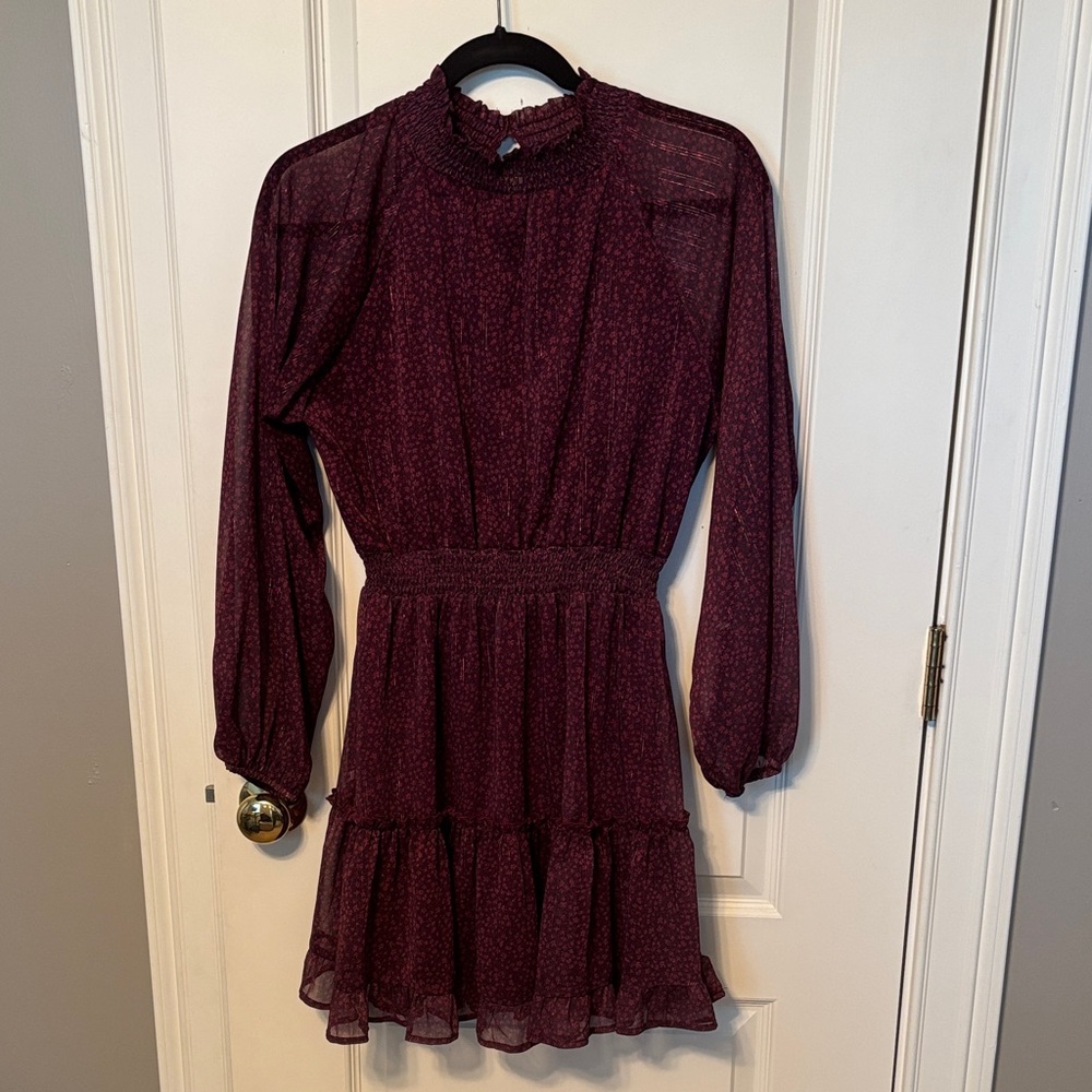 Peach Love California Burgundy Mini Dress